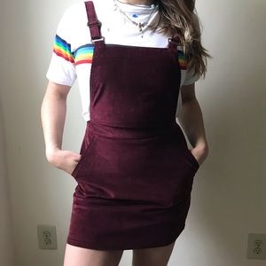 Corduroy Overall Skirt